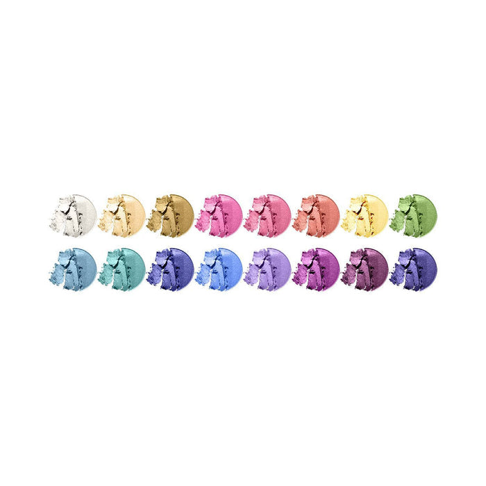 16 color eyeshadow palette haute shade variant color swatch