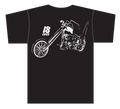 18 Over Chopper T-Shirt Black