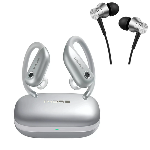 1MORE Fit Open Earbuds S50 +  Piston Fit in-Ear Earphones E1009