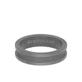 6MM Tungsten Raw Ring - Sandblasted Matte Finish and Slot Profile