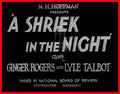 A Shriek in the Night - 1933 - DVD