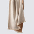 Hanging waffle weave towel, tan