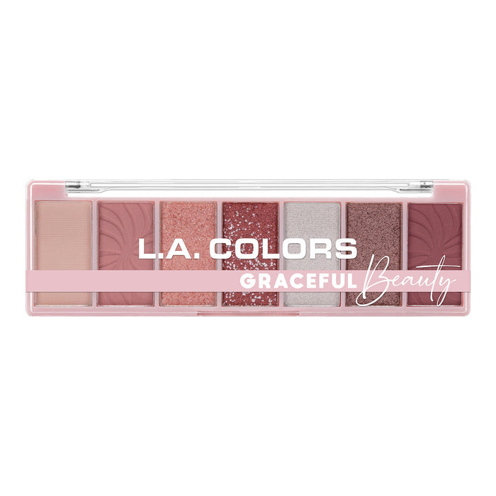 Alluring beauty 7 color eyeshadow palette graceful shade variant product shot
