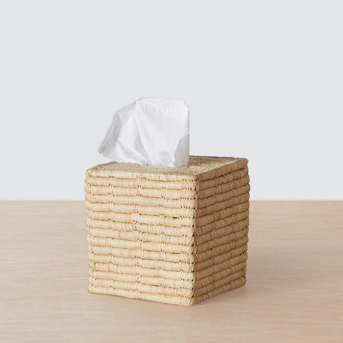 Square woven tissue box, square