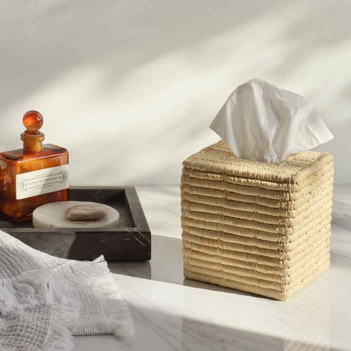 Woven tissue box, square