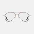 Amelia - 22k Chocolate Gold & Clear - Prescription Eyewear