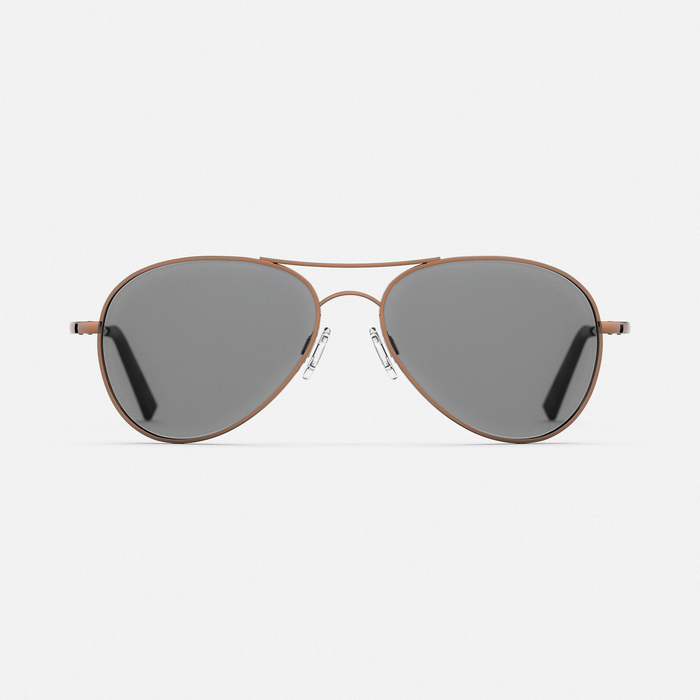 Amelia - 22k Chocolate Gold & Clear - Prescription Eyewear