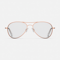 Amelia - 22k Rose Gold & Clear - Prescription Eyewear
