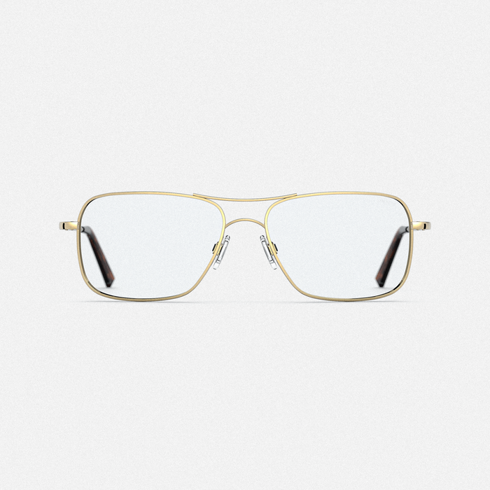 Archer 23k Gold & clear RX eyeglasses