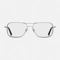 Archer - Gunmetal & Clear - Prescription Eyewear
