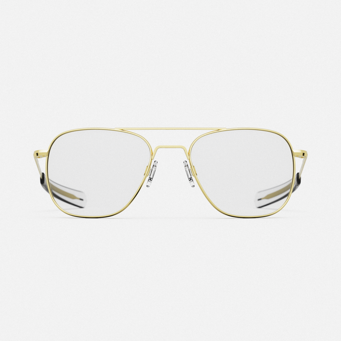Aviator - 23k Gold & Clear - Prescription Eyewear
