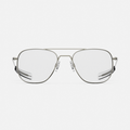 Aviator - Gunmetal & Clear - Prescription Eyewear