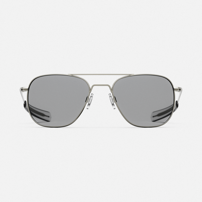 Aviator - Gunmetal & Clear - Prescription Eyewear