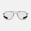 Aviator - Matte Black & Clear - Prescription Eyewear