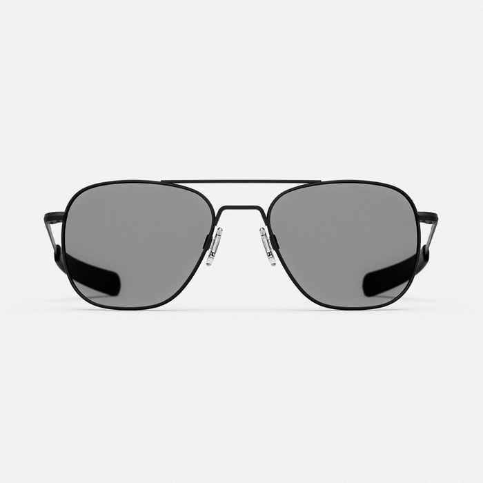 Aviator - Military Special Edition - Matte Black & Clear - Prescription Eyewear