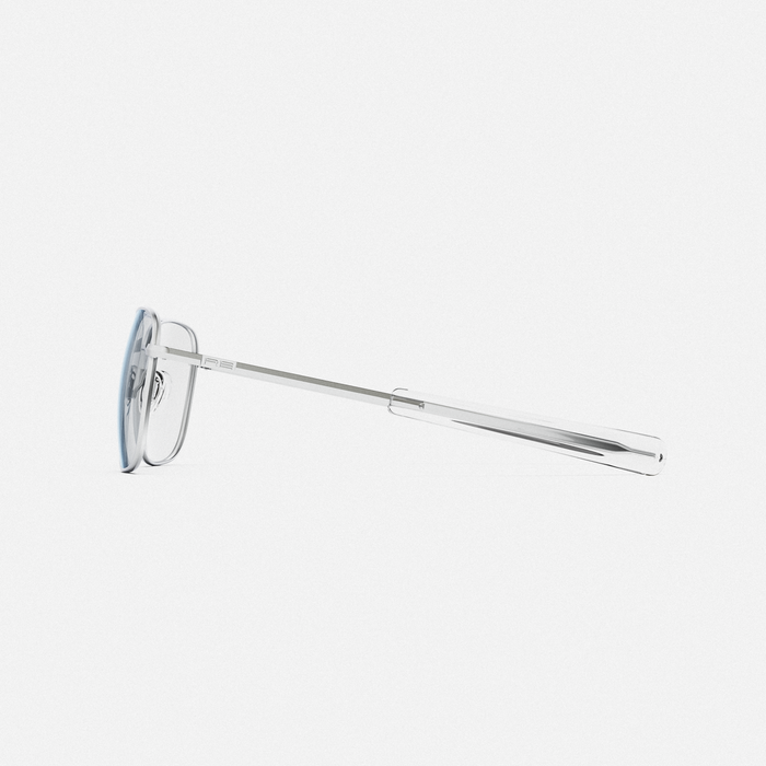 Aviator - Military Special Edition - Matte Chrome & Clear - Prescription Eyewear