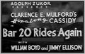 BAR 20 RIDES AGAIN - 1935 - WILLIAM BOYD - RARE DVD