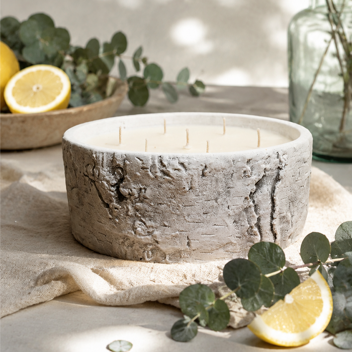 Birch Bowl Centrepiece Candle