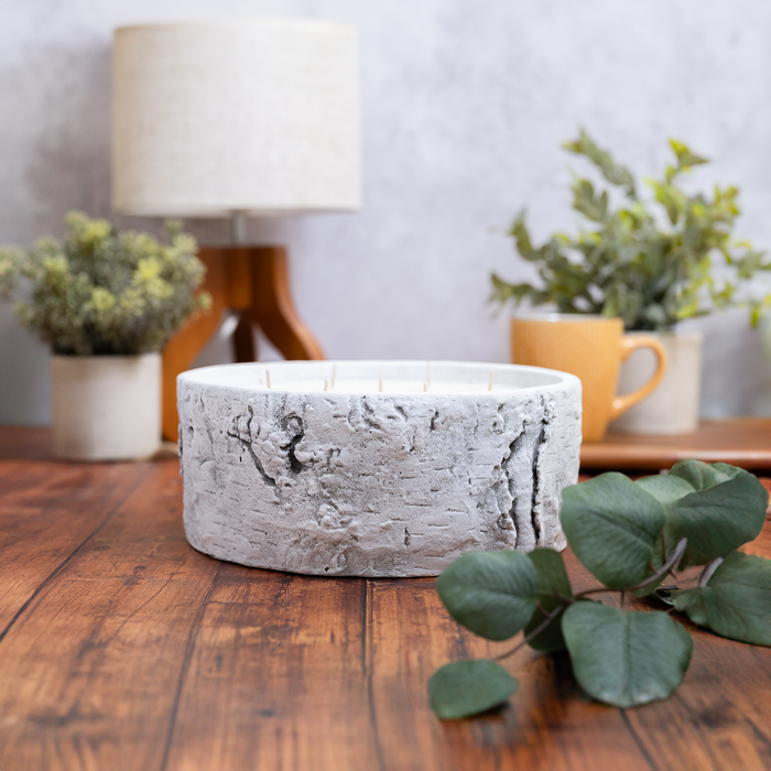 Birch Bowl Centrepiece Candle