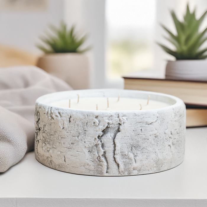 Birch Bowl Centrepiece Candle