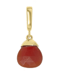 Red birthstone charm pendant
