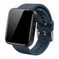 Smartwatch with a blue strap on a white background