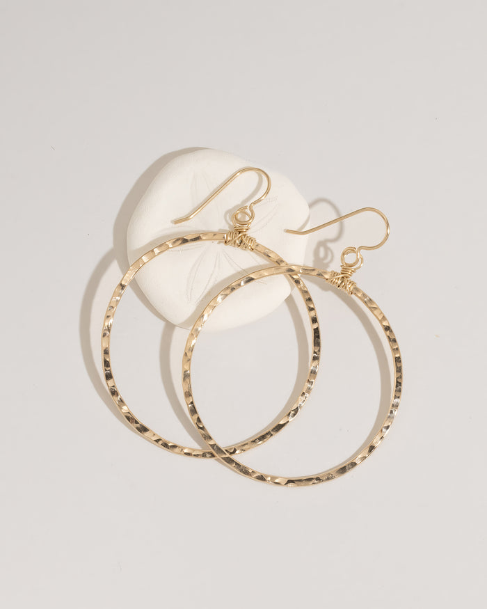 Boho Hoop Earrings small size product shot on white background
