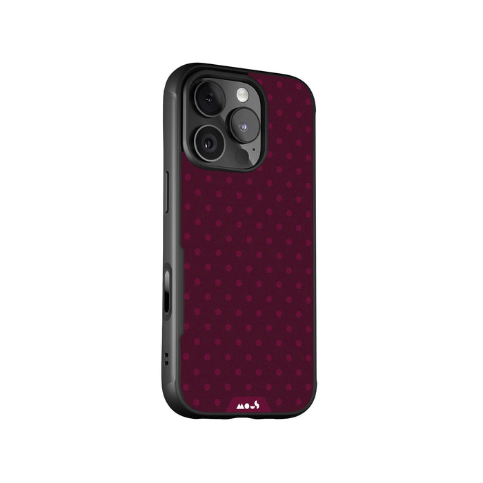 Bordeaux Protective Phone Case - Polka Dots MagSafe