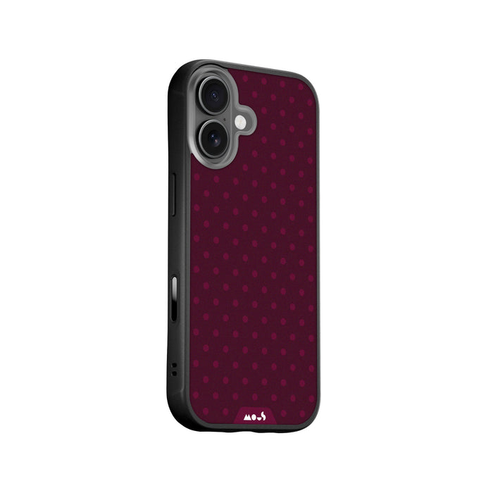 Bordeaux Protective Phone Case - Polka Dots