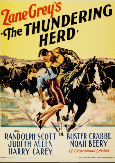 BUFFALO STAMPEDE - AKA - THUNDERING HERD - 1933 - COLORIZED