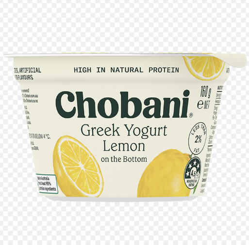 Chobani Lemon Greek Yogurt 160G X 8