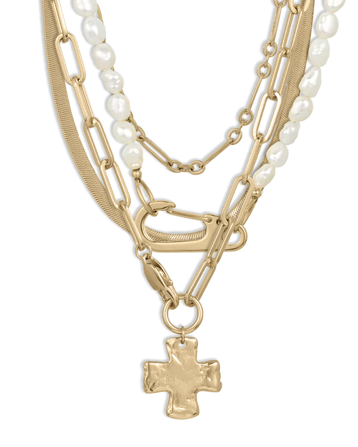 Chunky Cross and Pearl Lock Maximalist Set