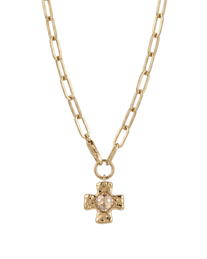Chunky Cross Chain - Champagne