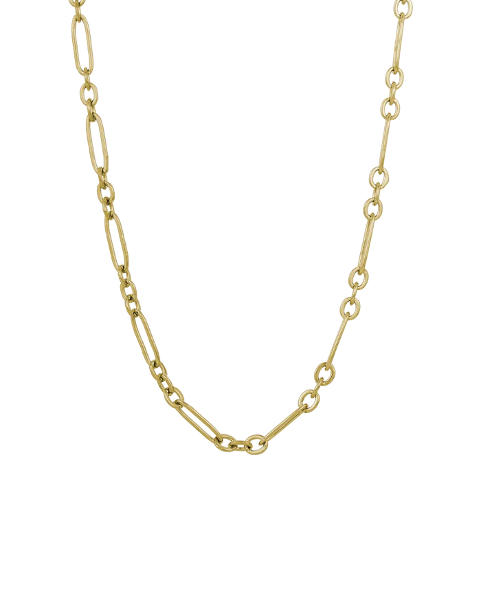 Chunky Heart and Pearl Lock Chain Set