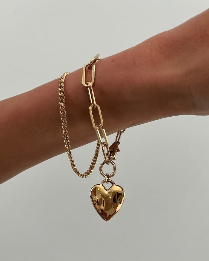 Chunky Heart Bracelet
