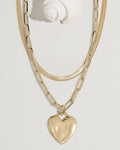 Chunky Heart Necklace Set