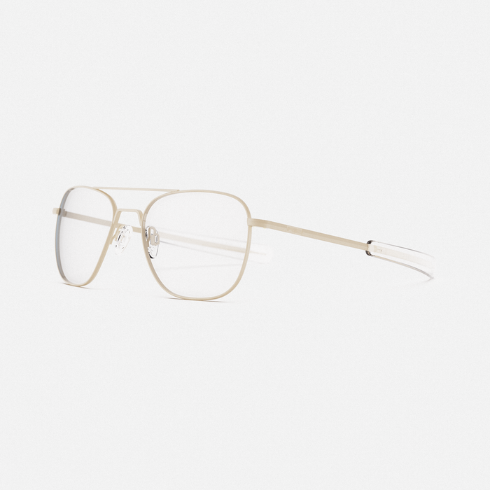 Class A Aviator - Desert Sand & Clear - Prescription Eyewear