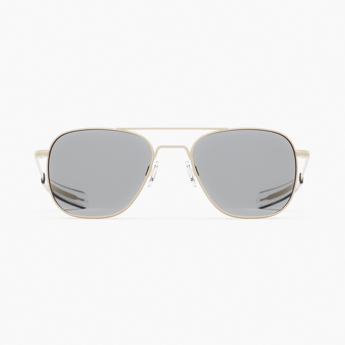 Class A Aviator - Desert Sand & Clear - Prescription Eyewear