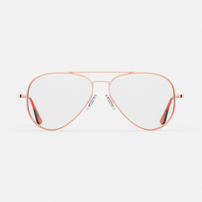 Concorde - 22k Rose Gold & Clear - Prescription Eyewear