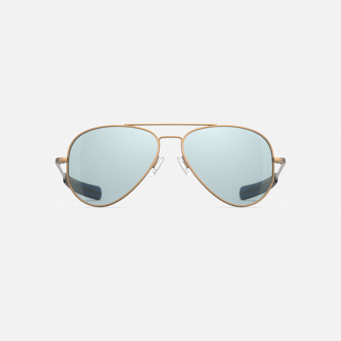 Concorde - 22k Satin Chocolate Gold & Blue Hydro - Prescription Sunglasses