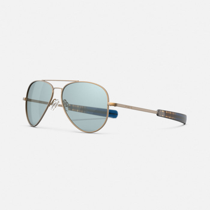Concorde - 22k Satin Chocolate Gold & Blue Hydro - Prescription Sunglasses
