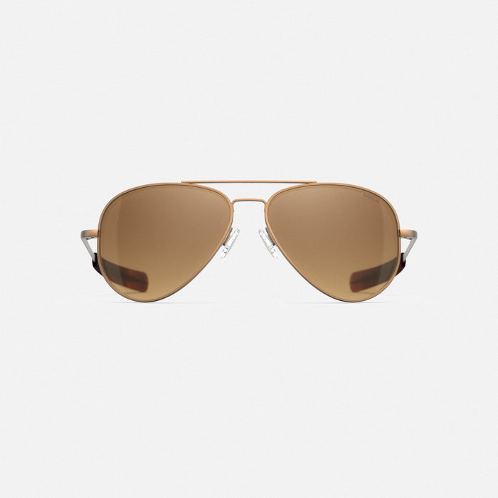 Concorde - 22k Satin Chocolate Gold & Cape Sand - Prescription Sunglasses