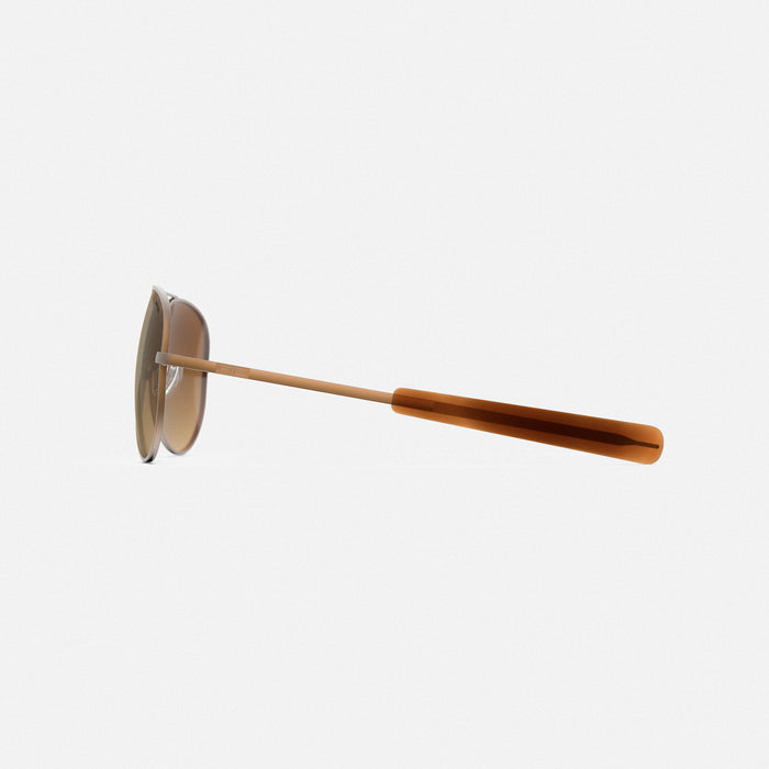 Concorde - 22k Satin Chocolate Gold & Cape Sand - Prescription Sunglasses