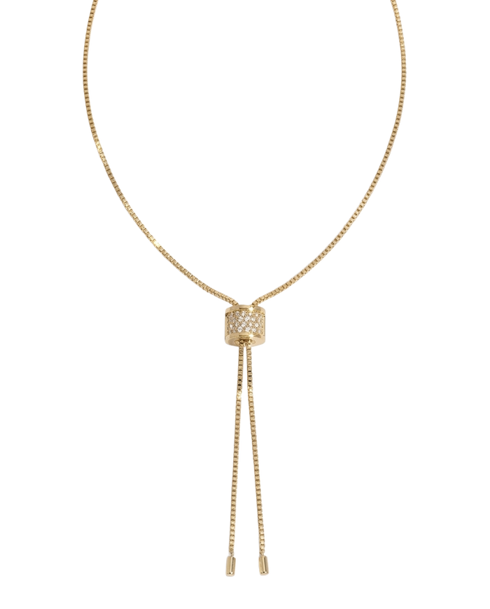 James Michelle Necklace V1 gold product shot on white background