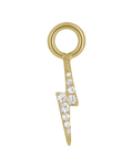 Crystal Bolt Hoop Charm