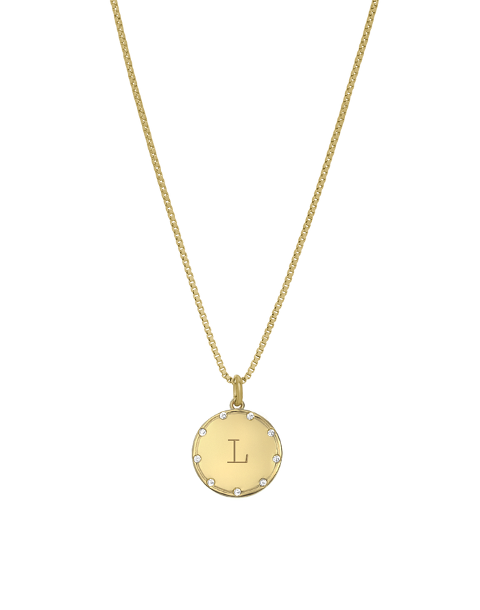 Crystal Disc Necklace