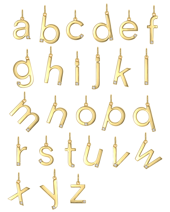 Crystal Letter Necklace