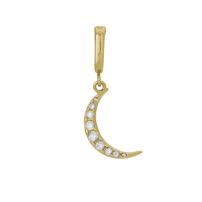 Crystal Moon Charm