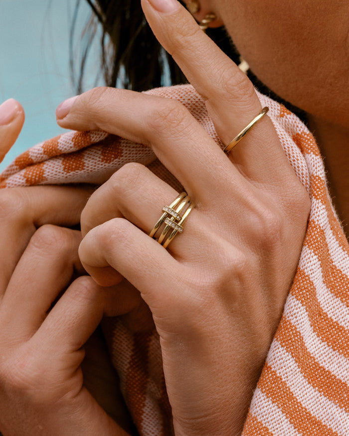 Crystal Ring Stack