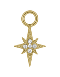 Crystal Starburst Hoop Charm